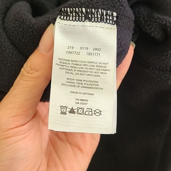 Mountain Hardwear Black Fleece Jacket Large FLAW Mock Neck Full Zip Pocket Men's - Picture 7 of 7